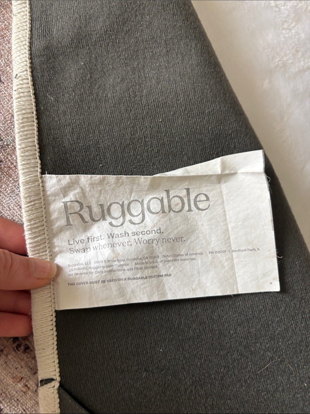 Ruggable Muted Beige Area Rug - Picture 2 of 6